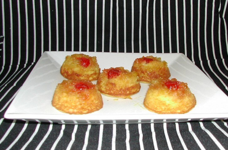 recipe for mini pineapple upside-down cakes