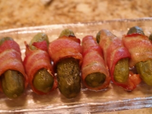 recipe for bacon-wrapped pickles