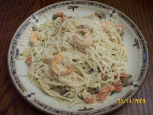 recipe for champagne shrimp and pasta