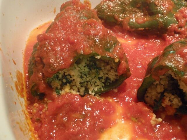 photo of Spinach, Parmesan And Couscous-Stuffed Poblano Peppers