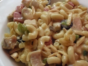 recipe for tetrazzini-style macaroni casserole