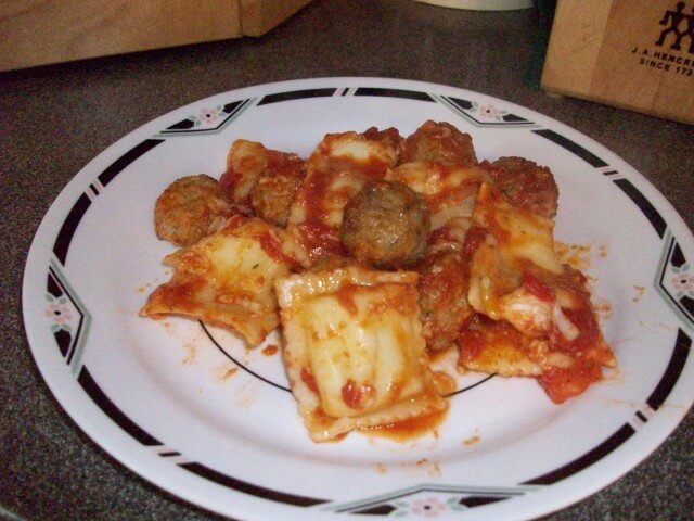 Baked Ravioli And Meatballs Recipe