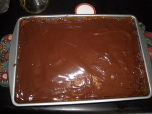 recipe for banana chocolate turtle cake