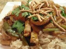 Pork And Vegetable Stir-Fry Over Brown Rice
