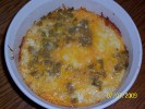 Layered Cheesy Rice And Green Chile Casserole