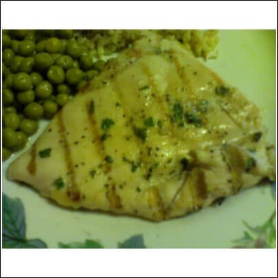 recipe for basil and garlic-slathered chicken breasts