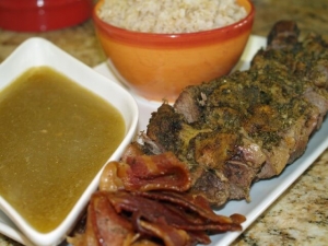 recipe for pesto-stuffed beef roast