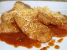Chili Crusted Turkey Cutlets With Enchilada Sauce