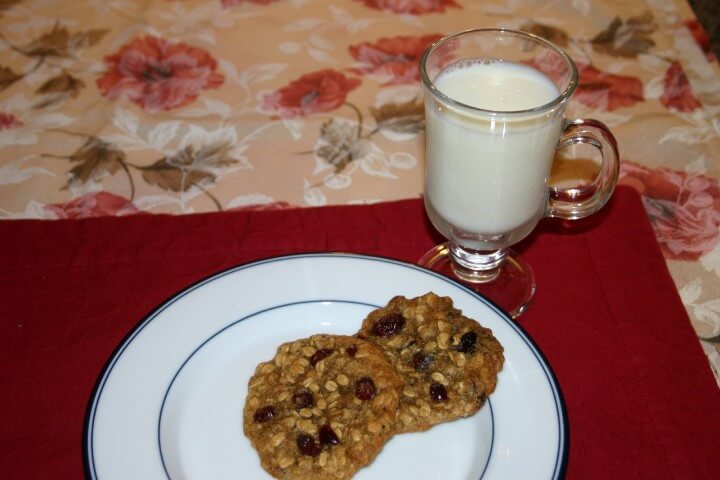 recipe for oatmeal cranberry cookies