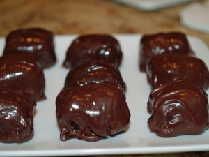 recipe for chocolate-covered brownie bites