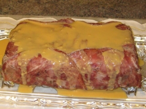 recipe for beef and wild mushroom pate with cognac mustard sauce