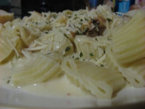 recipe for imitation crab alfredo with penne pasta