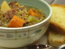 Lentil And Canadian Bacon Soup