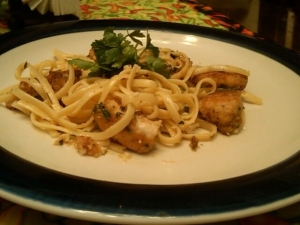 recipe for chicken scampi with linguine