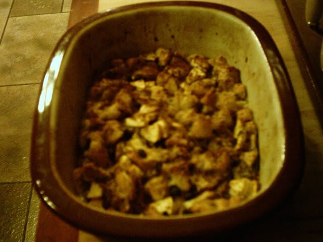 photo of Bread Pudding With Brown Sugar, Raisins, And Apples