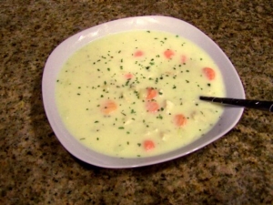 recipe for cheesy chicken and potato chowder