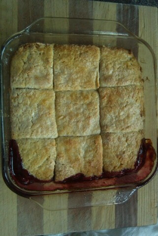 recipe for cherry cobbler with shortcake crust