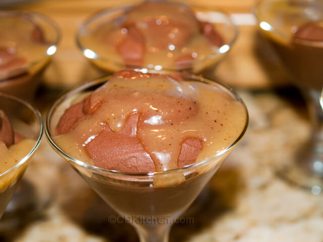 photo of Chocolate Mousse With Chipotle Caramel Sauce