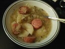 recipe for smoked-sausage, cabbage, and potato soup