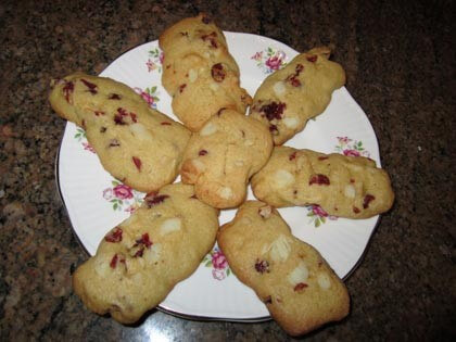 recipe for cranberry macadamia cookies
