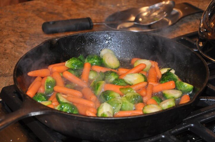 recipe for glazed carrots and brussel sprouts