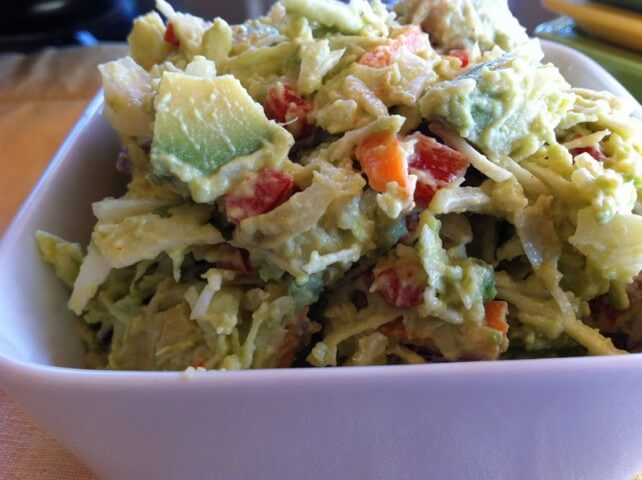 recipe for avocado coleslaw