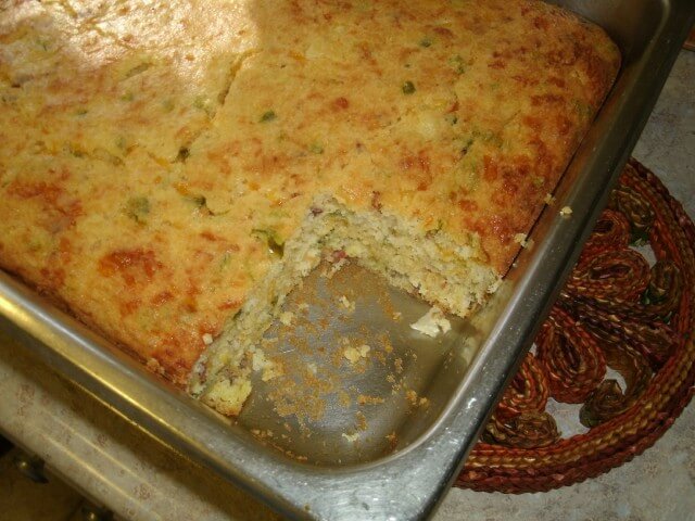Jalapeno Bacon Cornbread Recipe | CDKitchen.com-image