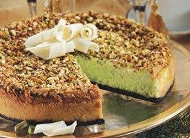 recipe for white chocolate pistachio cheesecake