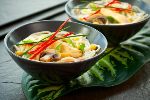 photo of Asian Chicken Miso Noodle Soup
