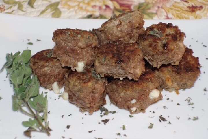 recipe for mediterranean stuffed meat balls