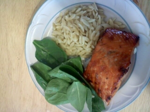 recipe for bourbon-glazed salmon