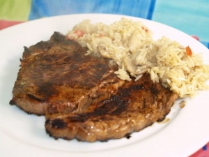 recipe for rib eye steaks with soy and ginger marinade
