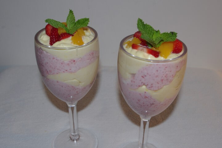 recipe for fresh strawberry mango fool