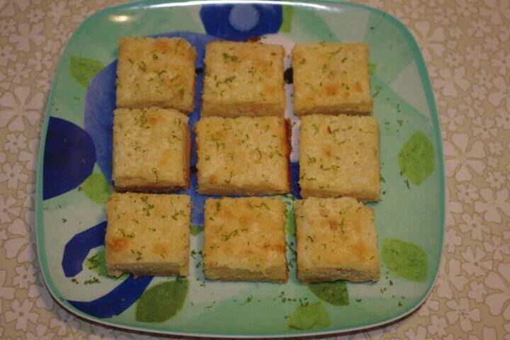 recipe for luscious lime bars