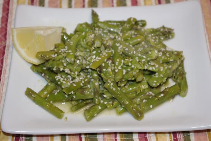 recipe for sesame lemon asparagus