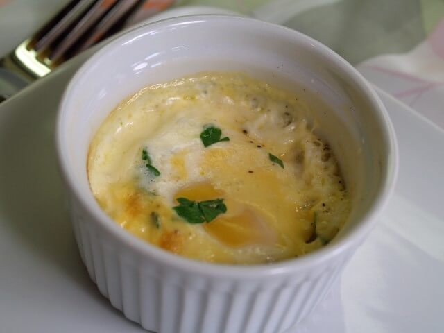 Cheesy Baked Eggs Recipe | CDKitchen.com
