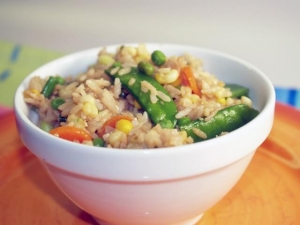 recipe for fried brown rice and vegetables
