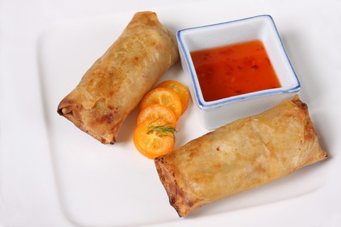 photo of Bean and Vegetable Egg Rolls