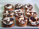 Goat Cheese And Balsamic-Honey Crostini