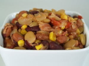 recipe for bacon-bean bake