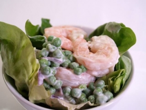 recipe for 5-minute shrimp and pea salad