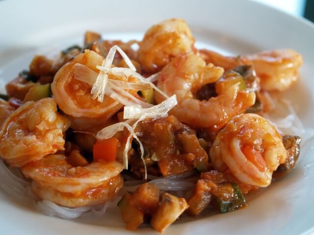 photo of Pan Seared Shrimp With Ratatouille