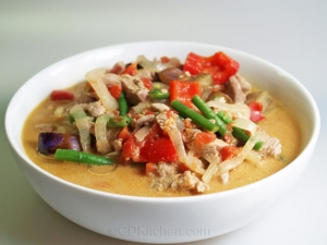 recipe for pork and eggplant green curry