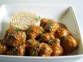 view the recipe for Panang Loog Chin Nua (Thai Meatballs Panang Curry)