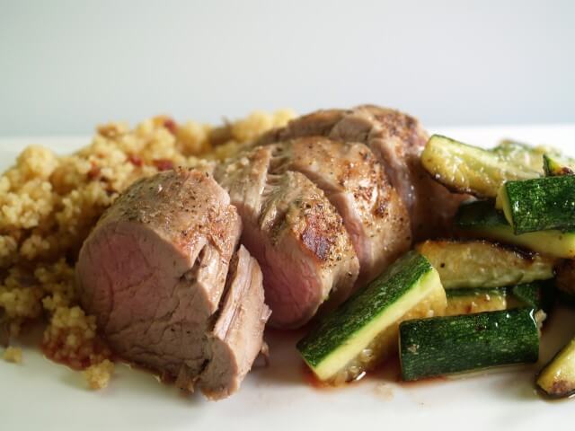 photo of Pork Tenderloin With Couscous And Zucchini