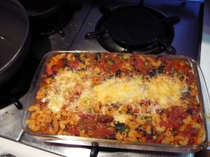 recipe for quick macaroni and beef bake
