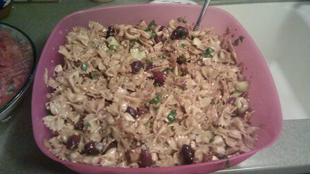 recipe for kat's bow tie salad