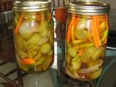 Green Tomato And Red Pepper Pickles