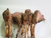 Frenched Rack Of Lamb With Herbs And Bread Crumbs