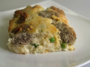 recipe for cheesy meatball pie